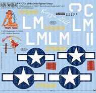  Kits-World/Warbird Decals  1/48 P-47C/Ds 56th FG Boche Buster, Rozzie Geth, Carolina Sunshine WBS148225