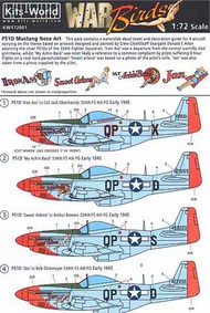  Kits-World/Warbird Decals  1/72 P-51C/D 332nd FG WBS172001