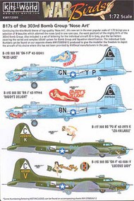  Kits-World/Warbird Decals  1/72 B-17s 303rd Bomb Group Nose Art WBS172009