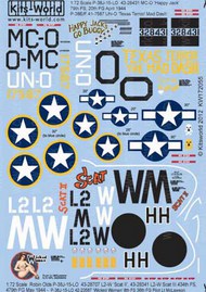 Kits-World/Warbird Decals  1/72 Lockheed P-38J-15-LO Lightning 43-28431 MC-O WBS172055
