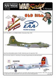  Kits-World/Warbird Decals  1/72 Boeing B-17G-VE Flying Fortress 42-102516 H ' WBS172090