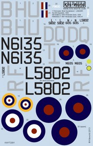  Kits-World/Warbird Decals  1/72 Short Sunderland Mk I N6135/BH-U, 204Sq, P9600/DQ-T (D)<!-- _Disc_ --> WBS172091