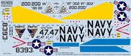  Kits-World/Warbird Decals  1/72 F4B/QF4B18 Stallions Naval Air Station, Phantom II Pacific Missile Test Center (D)<!-- _Disc_ --> WBS172104