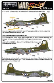 Kits-World/Warbird Decals  1/72 Boeing B-17F-27-BO Flying Fortress 41-24605 ' WBS172118