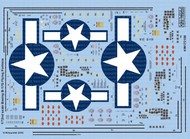  Kits-World/Warbird Decals  1/72 B-17F/G Blue Outlined Stars & Bars WBS172188