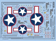  Kits-World/Warbird Decals  1/72 B-17F/G Red Outlined Stars & Bars WBS172189