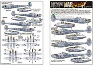  Kits-World/Warbird Decals  1/72 P-38J/L 8th FG WBS172207