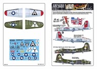  Kits-World/Warbird Decals  1/72 B-17G Flying Fortress 'Ack-Ack Annie' & 'Return to Glory' WBS172223