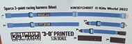  Kits-World/Warbird Decals  1/24 3D Color Sparco 3-Point Racing Seatbelts/Harness Blue WBS3124007