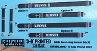  Kits-World/Warbird Decals  1/24 3D Color Takara 4-Snap Racing Seatbelts/Harness Black WBS3124017