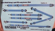  Kits-World/Warbird Decals  1/24 3D Color Sparco Martini 6-Point FHR Racing Seatbelts/Harness Blue WBS3124019