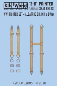  Kits-World/Warbird Decals  1/32 3D Color Seatbelts WWI Albatros Fighters WBS3132005