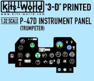 3D Color Instrument Panels P-47 for TSM* #WBS31321002