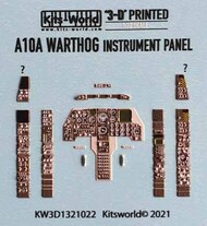 3D Color Instrument Panels A10A Thunderbolt II Warthog Cockpit #WBS31321022