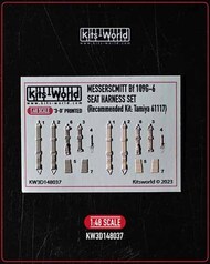  Kits-World/Warbird Decals  1/48 3D Color Seatbelts Messerschmitt Bf.109G-6 for TAM WBS3148037