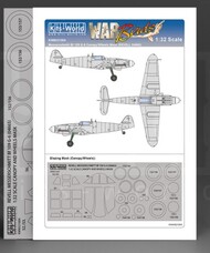  Kits-World/Warbird Decals  1/48 Messerschmitt Bf.109G Canopy/Wheels Mask for RVL WBS321004