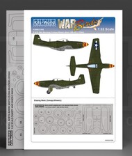  Kits-World/Warbird Decals  1/48 P-51D-5NA Mustang Canopy/Wheels Mask for RVL WBS321006