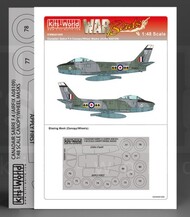  Kits-World/Warbird Decals  1/48 F-4 Sabre Canopy/Wheels Mask for ARX WBS481005