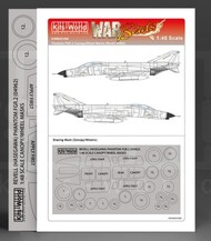  Kits-World/Warbird Decals  1/48 F-4 Phantom Canopy/Wheels Mask for HSG WBS481008