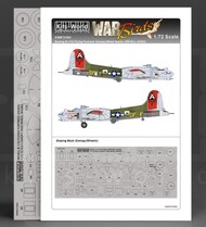  Kits-World/Warbird Decals  1/48 B-17G Flying Fortress Canopy/Wheels Mask for RVL WBS721003