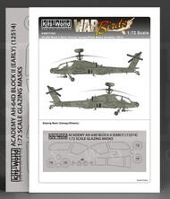  Kits-World/Warbird Decals  1/48 Hughes Apaches AH-64A Block II Early Version Canopy/Wheels Mask for ACY WBS721004