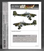  Kits-World/Warbird Decals  1/48 Junkers Ju.87B-2/R-2 Stuka Canopy/Wheels Mask for ARX WBS721012