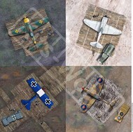  Kits-World  1/144 Four single parking areas. Suitable for Great War onwards* WBSB144490