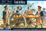  Warlord Games  28mm Black Powder: Field Artillery 1776-1783 (2 Mtd Figs, 2 Casualty Figs, 2 Cannons) (Plastic) WRL13401