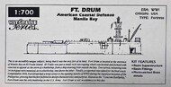  Waterline Series  1/700 FT.Drum American Coastal Defense Manila Bay WLSDRUM