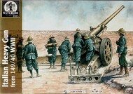 Re-release! Italian heavy gun WWII (1 gun with 9 artillery crew figures) #WAT024