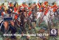  Waterloo 1815  1/72 British Heavy Dragoons 1812-1815 (12 horses and 12 Dragoon figures) WAT053