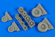  Wheeliant by Aires  1/48 F-14A Tomcat Weighted Wheels for HBO (D)<!-- _Disc_ --> WHL148013