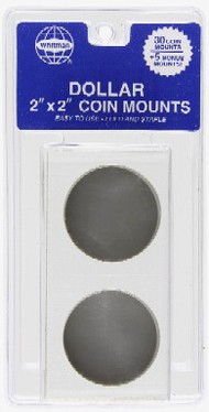  Whitman  NoScale Large Dollar 2"x2" Cardboard Coin Mount (35/pk) WHC26857