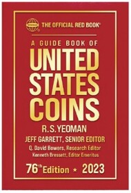  Whitman  Books 2023 75th Edition Guide Book of United States Coins Red Book WHC49628