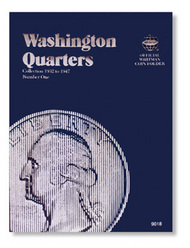  Whitman  NoScale Washington Quarters 1932-1945 Coin Folder WHC9018