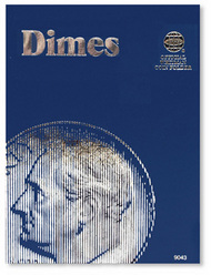  Whitman  NoScale Dimes Plain Coin Folder WHC9043