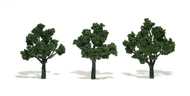  Woodland Scenics  NoScale Ready Made Realistic Trees- 3" - 4" Med Green (3) WOO1507