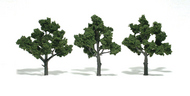  Woodland Scenics  NoScale Ready Made Realistic Trees- 4" - 5" Med Green (3) WOO1510