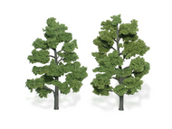  Woodland Scenics  NoScale Ready Made Realistic Trees- 6" - 7" Light Green (2) WOO1515