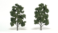 Woodland Scenics  NoScale Ready Made Realistic Trees- 8" - 9" Med Green (2) WOO1519
