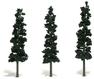  Woodland Scenics  NoScale Ready Made Realistic Trees- 7" - 8" Conifer Green (3) WOO1563