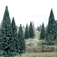  Woodland Scenics  NoScale Ready Made Trees Value Pack- 4" - 6" Blue Spruce (13) WOO1588