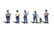  Woodland Scenics  HO Scenic Accents Policemen (5 w/Dog) WOO1822