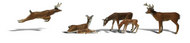  Woodland Scenics  HO Scenic Accents Deer (6) WOO1884