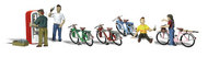 Woodland Scenics  HO Scenic Accents Bicycle Buddies & Soda Machine (9pcs) WOO1904