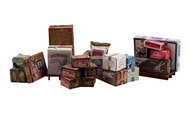 Scenic Accents Miscellaneous Packaged Freight (Boxes, Crates, Sacks Total 6 diff.) #WOO1953
