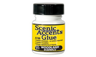  Woodland Scenics  NoScale Scenic Accents Glue w/Brush Applicator (1.25oz. Bottle) WOO198