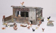  Woodland Scenics  HO Scenic Detail Kit- Chicken Coop WOO215