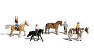  Woodland Scenics  N Scenic Accents Horseback Riders (4 w/Horses) WOO2159
