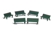  Woodland Scenics  N Scenic Accents Park Benches (6) WOO2181